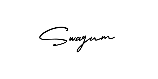 Create a beautiful signature design for name Swayum. With this signature (AmerikaSignatureDemo-Regular) fonts, you can make a handwritten signature for free. Swayum signature style 3 images and pictures png