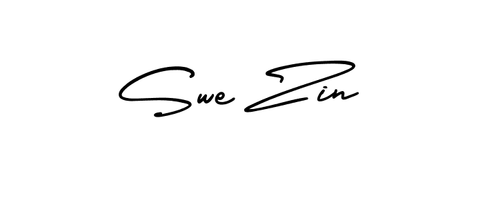 Use a signature maker to create a handwritten signature online. With this signature software, you can design (AmerikaSignatureDemo-Regular) your own signature for name Swe Zin. Swe Zin signature style 3 images and pictures png