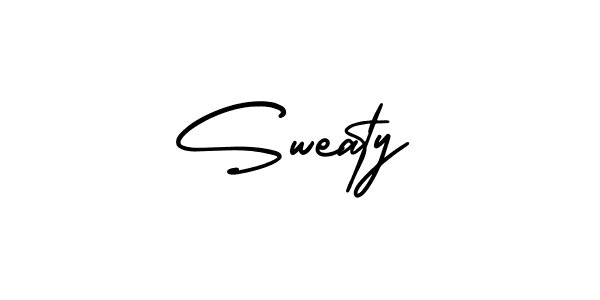 Sweaty stylish signature style. Best Handwritten Sign (AmerikaSignatureDemo-Regular) for my name. Handwritten Signature Collection Ideas for my name Sweaty. Sweaty signature style 3 images and pictures png