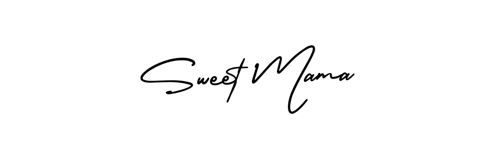 How to make Sweet Mama name signature. Use AmerikaSignatureDemo-Regular style for creating short signs online. This is the latest handwritten sign. Sweet Mama signature style 3 images and pictures png