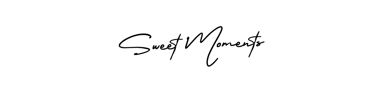 It looks lik you need a new signature style for name Sweet Moments. Design unique handwritten (AmerikaSignatureDemo-Regular) signature with our free signature maker in just a few clicks. Sweet Moments signature style 3 images and pictures png