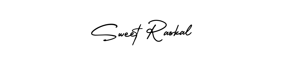 You should practise on your own different ways (AmerikaSignatureDemo-Regular) to write your name (Sweet Raskal) in signature. don't let someone else do it for you. Sweet Raskal signature style 3 images and pictures png