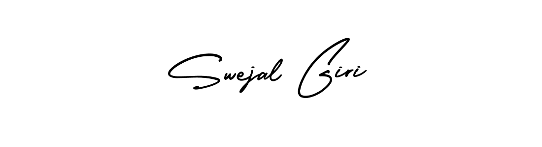 How to make Swejal Giri name signature. Use AmerikaSignatureDemo-Regular style for creating short signs online. This is the latest handwritten sign. Swejal Giri signature style 3 images and pictures png