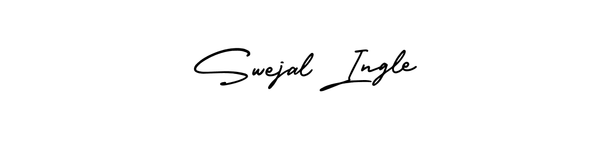 Check out images of Autograph of Swejal Ingle name. Actor Swejal Ingle Signature Style. AmerikaSignatureDemo-Regular is a professional sign style online. Swejal Ingle signature style 3 images and pictures png