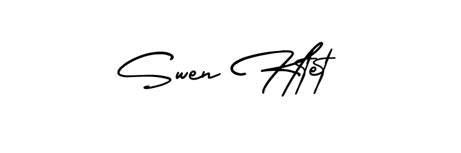 Make a beautiful signature design for name Swen Htet. With this signature (AmerikaSignatureDemo-Regular) style, you can create a handwritten signature for free. Swen Htet signature style 3 images and pictures png