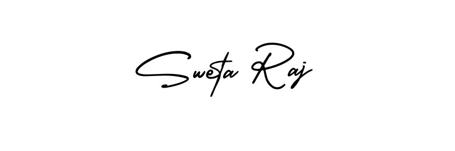 Sweta Raj stylish signature style. Best Handwritten Sign (AmerikaSignatureDemo-Regular) for my name. Handwritten Signature Collection Ideas for my name Sweta Raj. Sweta Raj signature style 3 images and pictures png