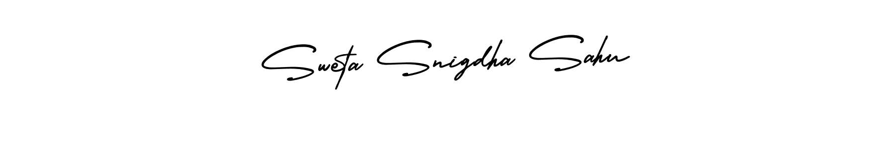 It looks lik you need a new signature style for name Sweta Snigdha Sahu. Design unique handwritten (AmerikaSignatureDemo-Regular) signature with our free signature maker in just a few clicks. Sweta Snigdha Sahu signature style 3 images and pictures png