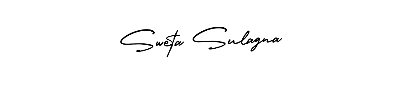 How to Draw Sweta Sulagna signature style? AmerikaSignatureDemo-Regular is a latest design signature styles for name Sweta Sulagna. Sweta Sulagna signature style 3 images and pictures png
