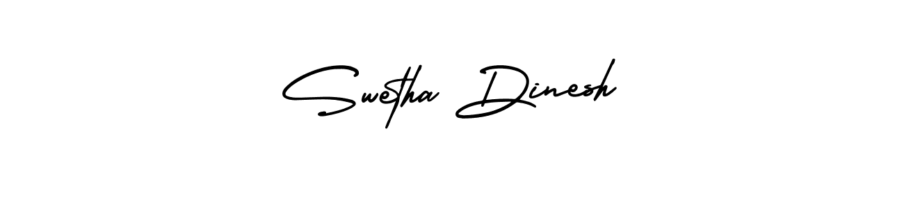 Create a beautiful signature design for name Swetha Dinesh. With this signature (AmerikaSignatureDemo-Regular) fonts, you can make a handwritten signature for free. Swetha Dinesh signature style 3 images and pictures png
