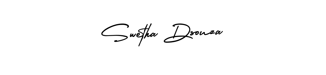 Make a beautiful signature design for name Swetha Dsouza. With this signature (AmerikaSignatureDemo-Regular) style, you can create a handwritten signature for free. Swetha Dsouza signature style 3 images and pictures png