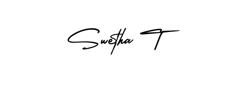 Make a short Swetha T signature style. Manage your documents anywhere anytime using AmerikaSignatureDemo-Regular. Create and add eSignatures, submit forms, share and send files easily. Swetha T signature style 3 images and pictures png