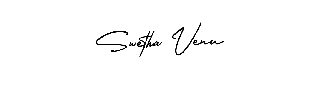 Design your own signature with our free online signature maker. With this signature software, you can create a handwritten (AmerikaSignatureDemo-Regular) signature for name Swetha Venu. Swetha Venu signature style 3 images and pictures png