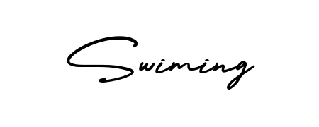 Transform the name Swiming into a signature masterpiece using AmerikaSignatureDemo-Regular font. Ideal for photographers, artists, and creators looking for watermarks. Swiming signature style 3 images and pictures png