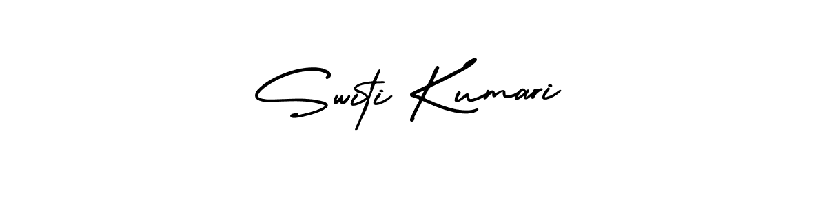 How to make Switi Kumari signature? AmerikaSignatureDemo-Regular is a professional autograph style. Create handwritten signature for Switi Kumari name. Switi Kumari signature style 3 images and pictures png