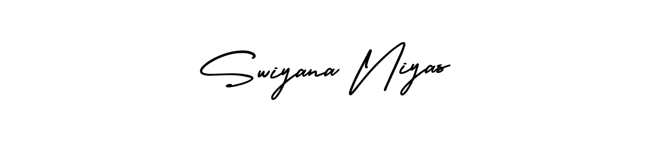 Make a beautiful signature design for name Swiyana Niyas. Use this online signature maker to create a handwritten signature for free. Swiyana Niyas signature style 3 images and pictures png