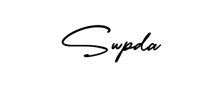 Transform the name Swpda into a signature masterpiece using AmerikaSignatureDemo-Regular font. Ideal for photographers, artists, and creators looking for watermarks. Swpda signature style 3 images and pictures png
