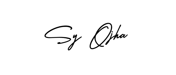 if you are searching for the best signature style for your name Sy Ojha. so please give up your signature search. here we have designed multiple signature styles  using AmerikaSignatureDemo-Regular. Sy Ojha signature style 3 images and pictures png