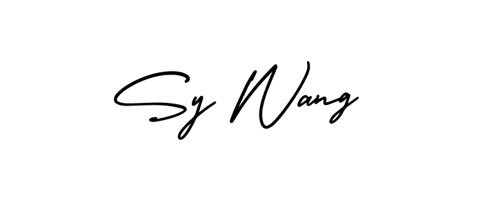 Make a short Sy Wang signature style. Manage your documents anywhere anytime using AmerikaSignatureDemo-Regular. Create and add eSignatures, submit forms, share and send files easily. Sy Wang signature style 3 images and pictures png