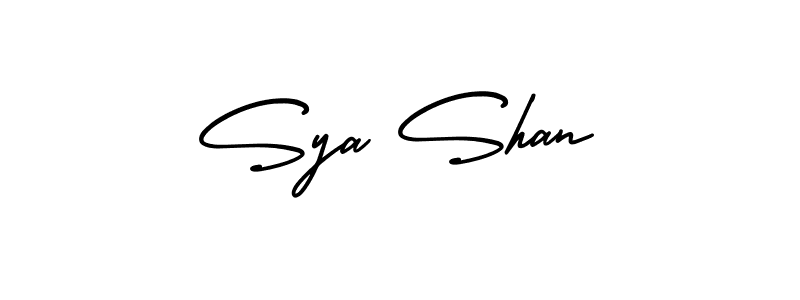Also You can easily find your signature by using the search form. We will create Sya Shan name handwritten signature images for you free of cost using AmerikaSignatureDemo-Regular sign style. Sya Shan signature style 3 images and pictures png
