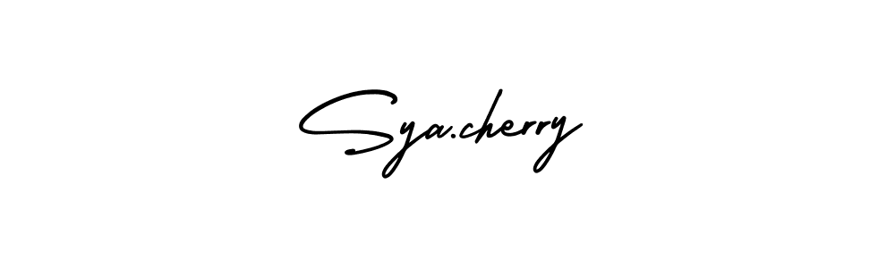 How to Draw Sya.cherry signature style? AmerikaSignatureDemo-Regular is a latest design signature styles for name Sya.cherry. Sya.cherry signature style 3 images and pictures png