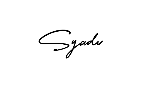 Make a beautiful signature design for name Syadv. Use this online signature maker to create a handwritten signature for free. Syadv signature style 3 images and pictures png