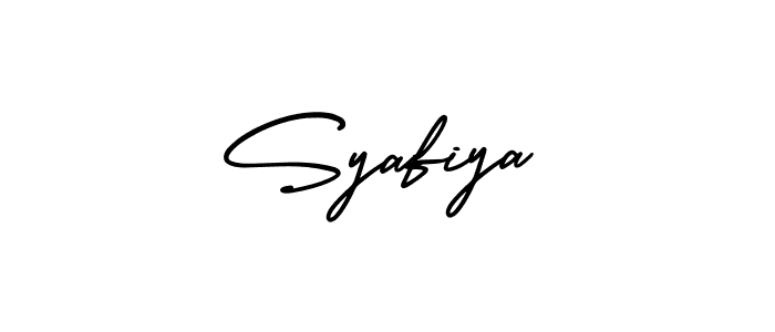 This is the best signature style for the Syafiya name. Also you like these signature font (AmerikaSignatureDemo-Regular). Mix name signature. Syafiya signature style 3 images and pictures png