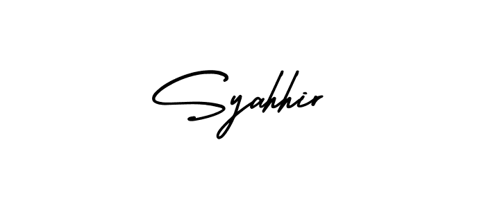 Design your own signature with our free online signature maker. With this signature software, you can create a handwritten (AmerikaSignatureDemo-Regular) signature for name Syahhir. Syahhir signature style 3 images and pictures png