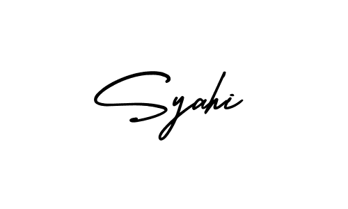 This is the best signature style for the Syahi name. Also you like these signature font (AmerikaSignatureDemo-Regular). Mix name signature. Syahi signature style 3 images and pictures png