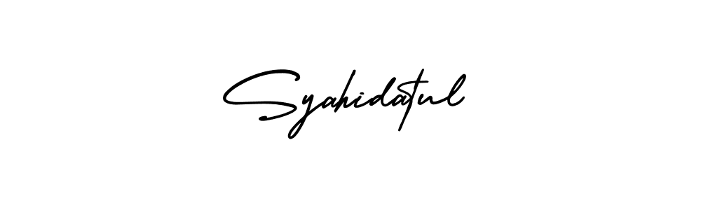 Similarly AmerikaSignatureDemo-Regular is the best handwritten signature design. Signature creator online .You can use it as an online autograph creator for name Syahidatul. Syahidatul signature style 3 images and pictures png