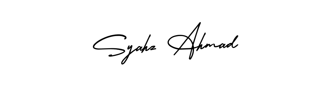 Make a short Syahz Ahmad signature style. Manage your documents anywhere anytime using AmerikaSignatureDemo-Regular. Create and add eSignatures, submit forms, share and send files easily. Syahz Ahmad signature style 3 images and pictures png