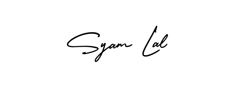 Also You can easily find your signature by using the search form. We will create Syam Lal name handwritten signature images for you free of cost using AmerikaSignatureDemo-Regular sign style. Syam Lal signature style 3 images and pictures png