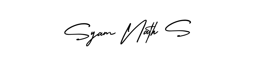 Create a beautiful signature design for name Syam Nath S. With this signature (AmerikaSignatureDemo-Regular) fonts, you can make a handwritten signature for free. Syam Nath S signature style 3 images and pictures png