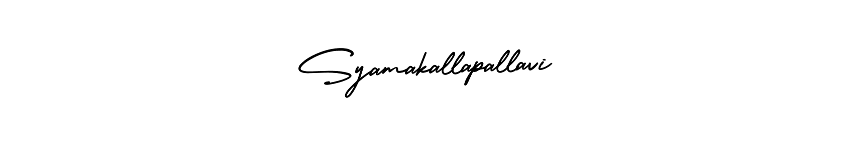 Also You can easily find your signature by using the search form. We will create Syamakallapallavi name handwritten signature images for you free of cost using AmerikaSignatureDemo-Regular sign style. Syamakallapallavi signature style 3 images and pictures png
