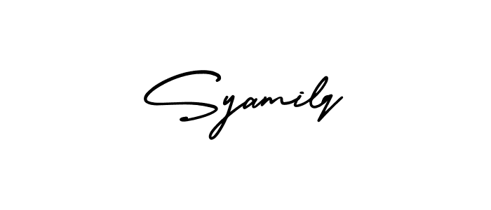 See photos of Syamilq official signature by Spectra . Check more albums & portfolios. Read reviews & check more about AmerikaSignatureDemo-Regular font. Syamilq signature style 3 images and pictures png