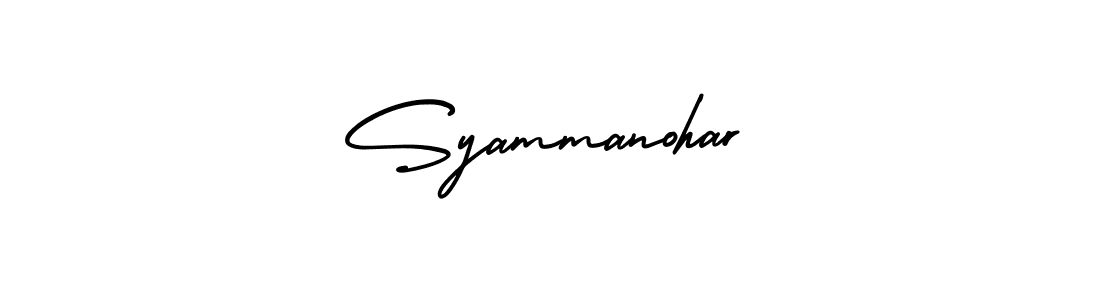 Design your own signature with our free online signature maker. With this signature software, you can create a handwritten (AmerikaSignatureDemo-Regular) signature for name Syammanohar. Syammanohar signature style 3 images and pictures png