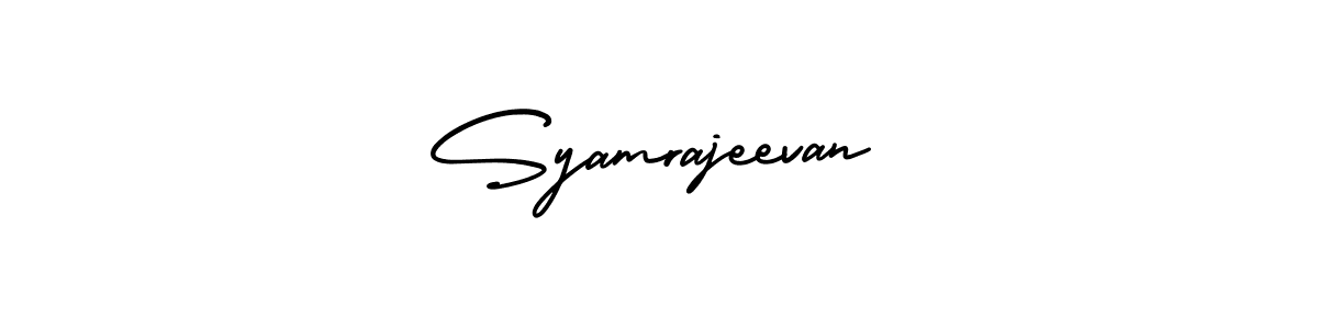 Syamrajeevan stylish signature style. Best Handwritten Sign (AmerikaSignatureDemo-Regular) for my name. Handwritten Signature Collection Ideas for my name Syamrajeevan. Syamrajeevan signature style 3 images and pictures png