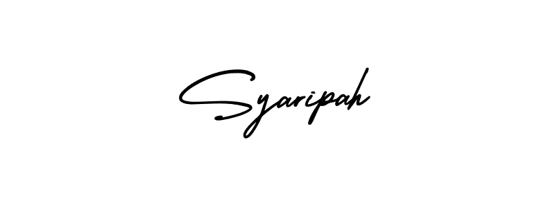 How to make Syaripah signature? AmerikaSignatureDemo-Regular is a professional autograph style. Create handwritten signature for Syaripah name. Syaripah signature style 3 images and pictures png