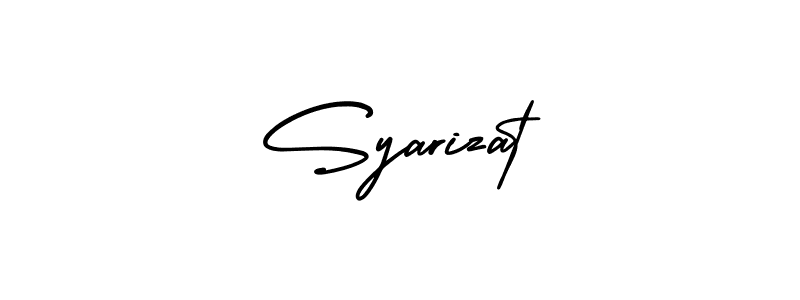 Syarizat stylish signature style. Best Handwritten Sign (AmerikaSignatureDemo-Regular) for my name. Handwritten Signature Collection Ideas for my name Syarizat. Syarizat signature style 3 images and pictures png