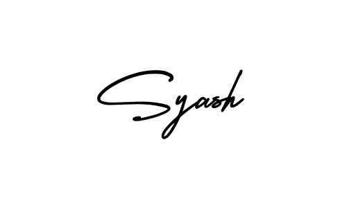 Design your own signature with our free online signature maker. With this signature software, you can create a handwritten (AmerikaSignatureDemo-Regular) signature for name Syash. Syash signature style 3 images and pictures png
