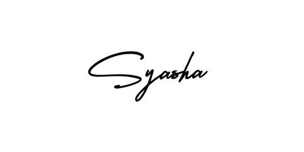 This is the best signature style for the Syasha name. Also you like these signature font (AmerikaSignatureDemo-Regular). Mix name signature. Syasha signature style 3 images and pictures png