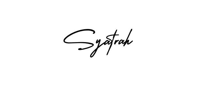 Make a beautiful signature design for name Syatrah. Use this online signature maker to create a handwritten signature for free. Syatrah signature style 3 images and pictures png