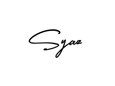 How to Draw Syaz signature style? AmerikaSignatureDemo-Regular is a latest design signature styles for name Syaz. Syaz signature style 3 images and pictures png