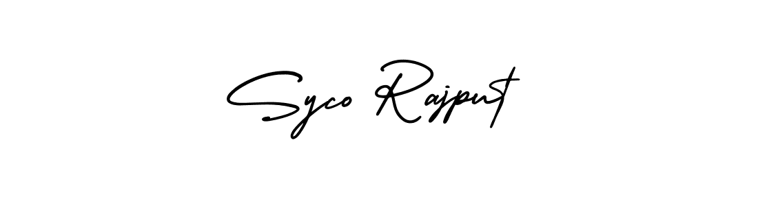 How to make Syco Rajput signature? AmerikaSignatureDemo-Regular is a professional autograph style. Create handwritten signature for Syco Rajput name. Syco Rajput signature style 3 images and pictures png