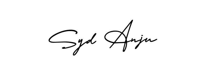 It looks lik you need a new signature style for name Syd Anju. Design unique handwritten (AmerikaSignatureDemo-Regular) signature with our free signature maker in just a few clicks. Syd Anju signature style 3 images and pictures png