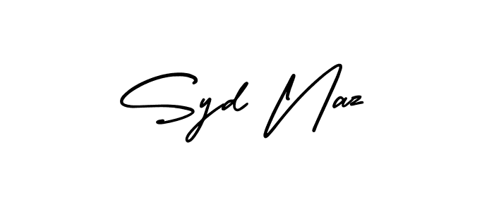 Design your own signature with our free online signature maker. With this signature software, you can create a handwritten (AmerikaSignatureDemo-Regular) signature for name Syd Naz. Syd Naz signature style 3 images and pictures png