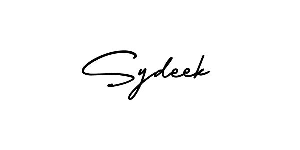 How to Draw Sydeek signature style? AmerikaSignatureDemo-Regular is a latest design signature styles for name Sydeek. Sydeek signature style 3 images and pictures png