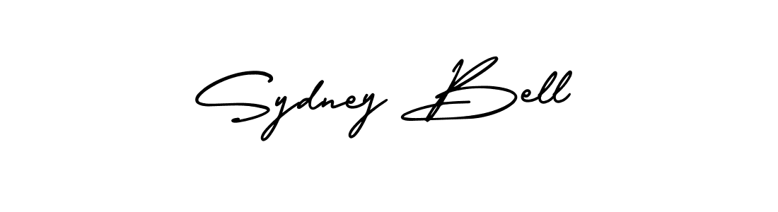 You should practise on your own different ways (AmerikaSignatureDemo-Regular) to write your name (Sydney Bell) in signature. don't let someone else do it for you. Sydney Bell signature style 3 images and pictures png