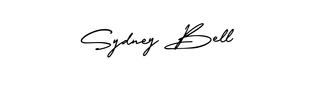 You should practise on your own different ways (AmerikaSignatureDemo-Regular) to write your name (Sydney Bell) in signature. don't let someone else do it for you. Sydney Bell signature style 3 images and pictures png