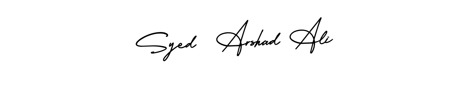 Similarly AmerikaSignatureDemo-Regular is the best handwritten signature design. Signature creator online .You can use it as an online autograph creator for name Syed  Arshad Ali. Syed  Arshad Ali signature style 3 images and pictures png