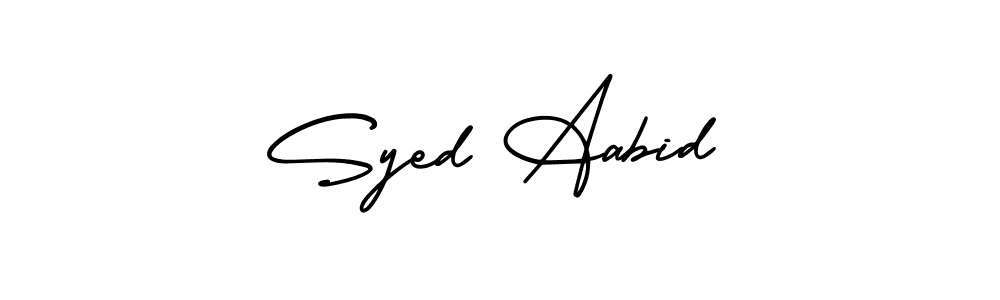 if you are searching for the best signature style for your name Syed Aabid. so please give up your signature search. here we have designed multiple signature styles  using AmerikaSignatureDemo-Regular. Syed Aabid signature style 3 images and pictures png